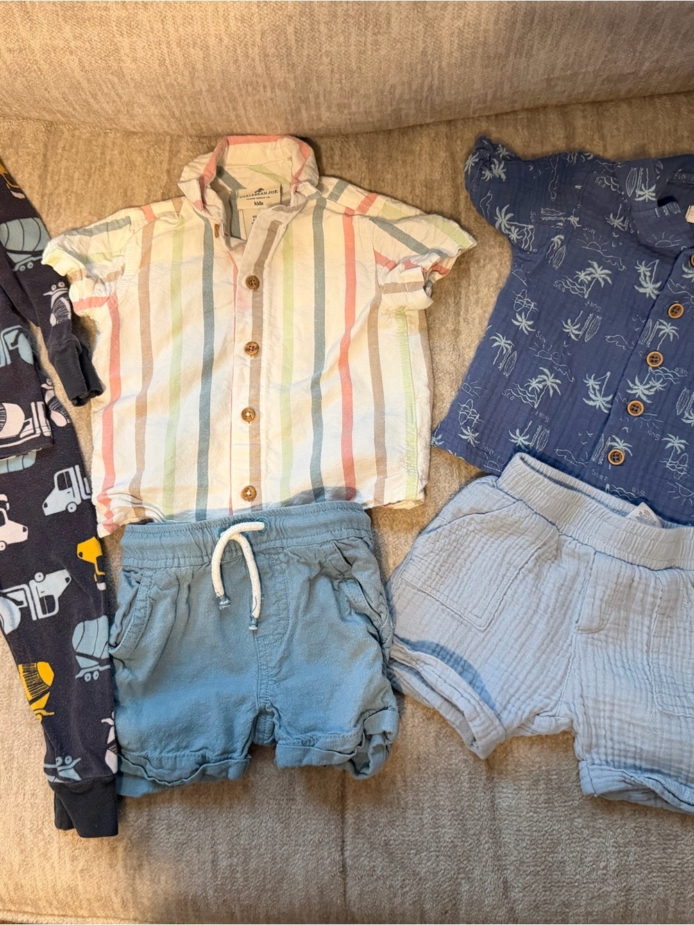 Boys Carters pajama set, 2 summer outfits- 18 months